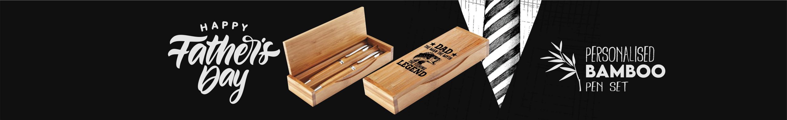 Fathersday Bamboo Pen & Pencil Set Gift